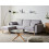 Beliani Corner Sofa Bed KAARINA Fabric Grey Right Hand 2