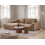 Beliani Corner Sofa LOFOTEN Fabric Brown Right Hand 2