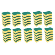 300Pcs Multi-Purpose Double-Faced Sponge Scouring Pads Dish Washing Scrub Sponge Stains Removing Cleaning Scrubber Brush
