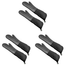 3 Paio di Guanti da Forno in Silicone Professionali Guanti da Forno Lunghezza Gomito Guanti Resistenti Al Calore
