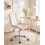 Beliani Office Chair MELROSE Velvet Off-White 2