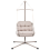 Beliani Hanging Chair with Stand ALGHERO Metal Beige 4