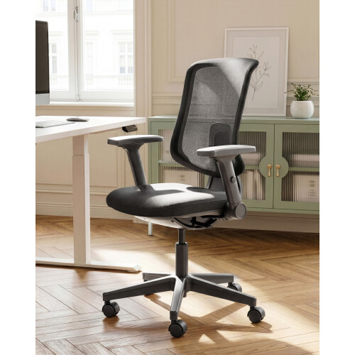 Beliani Office Chair SERO Fabric Black 1