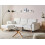 Beliani Corner Sofa Bed KAARINA Fabric White Right Hand 2