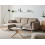 Beliani Corner Sofa Bed 3 Seater KAARINA Fabric Light Brown Right Hand 2
