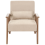 Beliani Armchair SKARA Fabric Beige 4