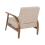 Beliani Armchair SKARA Fabric Beige 5
