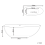 Beliani Freestanding Bathtub TURIA 1700 x 800 mm Solid Surface White 3