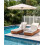 Beliani Market Parasol 266 cm VARESE Light Beige 2