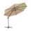Beliani Cantilever Parasol 294 cm SAVONA Beige 5