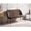 Beliani Dining Bench 2 Seater OSBY Velvet Dark Brown 2