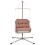 Beliani Hanging Chair with Stand ALGHERO Metal Brown 4