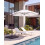 Beliani Cantilever Parasol 294 cm SAVONA Off-White 2