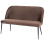 Beliani Dining Bench 2 Seater OSBY Velvet Dark Brown 4