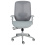 Beliani Office Chair ZELAR Fabric Grey 4