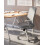 Beliani Office Chair ZELAR Fabric Grey 2