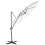 Beliani Cantilever Parasol 294 cm SAVONA Off-White 5