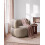 Beliani Armchair LOHJA Chenille Taupe 6