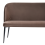 Beliani Dining Bench 2 Seater OSBY Velvet Dark Brown 6
