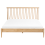 Beliani Bed Pine Wood URDOS 160 x 200 cm (EU King) Light Brown 4