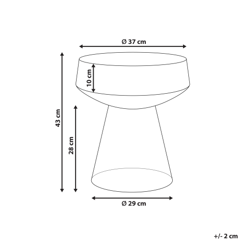 Beliani Side Table LAGUNA Glass Green 2