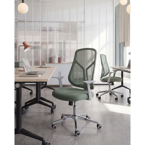 Beliani Office Chair NUVINER Green 1