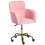 Beliani Desk Chair ALENA Boucle Pink 4