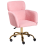 Beliani Desk Chair ALENA Boucle Pink 5