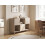 Beliani 3 Door Sideboard OMBURA Metal Beige 2