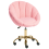 Beliani Desk Chair ANNABELLE Boucle Pink 4