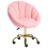 Beliani Desk Chair ANNABELLE Boucle Pink 5