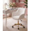 Beliani Desk Chair ARDELLE Boucle White 2