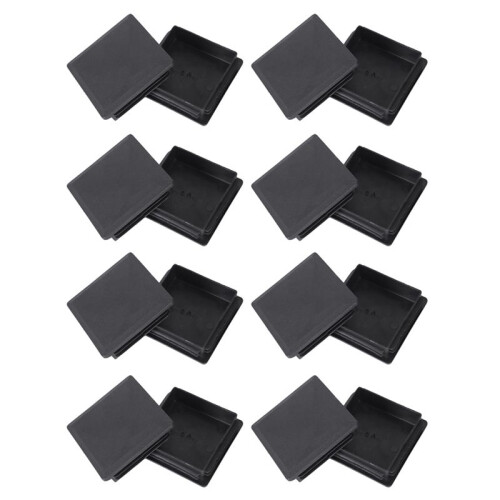 80mm x 80mm Square Plastic Caps Pipe Tube Inserts End Plug 16 Pieces 1