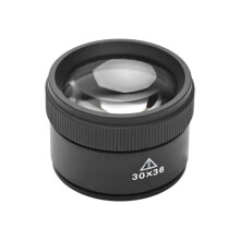 30X 36mm Magnifying Glass for Precision Work K9 Optical Lens Watch Magnifier Loupe Handheld Coin Loupe