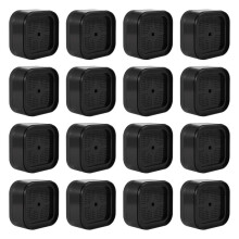Elevadores de Muebles Elevadores de Cama Ajustables Elevadores de Cama Resistentes Apilables de 1,38 Pulgadas Elevadores de Cama Cuadrados Bloques de