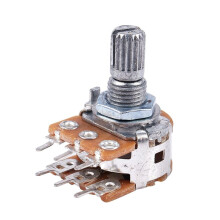 6 Pcs B50K 50K Ohm 6 Terminals Dual Linear Rotary Taper Potentiometers