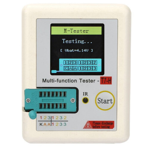 TC-T7-H Transistor Tester Diode Transistor Capacitor MOS/PNP/NPN  MOSFET TFT LCD Screen Tester Multime 2