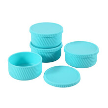 4Pcs Air Fryer Egg Poacher,Air Fryer Egg Mould, Ramekins for Air Fryer, Easy to Clean, for Fried Egg Muffin Sandwiches