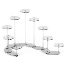 9 Tier Transformable Acrylic Display Stand Figures Collectibles Organizer Holder Cupcakes Makeup Jewelry Display