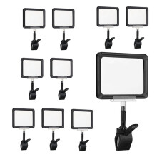 10 PCS Clip Sign Holder Rotatable Label Clips Retail Merchandise Rack Sign Display Clip Sign Holding Clamp