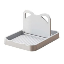 Repose-CuillèRe avec Support de Couvercle, Support de CuillèRe Pliable pour Comptoir de Cuisine, Support de Couvercle de Pot en Forme de Chat pour