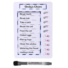 Erasable Chore Chart for Kids,Reusable to Do List Board My Chores Magnetic Dry Erase Checklist Board