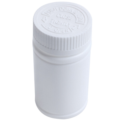Plastic Empty Medicine Bottles Pill Tablet Container Holder 3pcs White