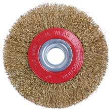 Wire Brush Wheel for Bench Grinder Polish + Reducers Adaptor Rings,5inch 125Mm