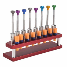 8 Pcs Watch Screwdrivers with Metal Stand Tool for Watch Repair Watch Screwdriver Set