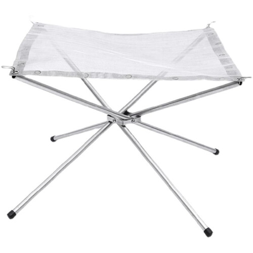 Portable Outdoor Fire Pit Upgraded Camping Fire Pit Foldable Mesh Fire Pits for Camping, Campfire with Carrying Bag