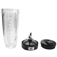 Tasse 32 Oz avec Couvercle de Bec et Lame 7 Ailettes PièCes de Rechange D'Engrenage Ensemble de Lame pour NUTRI  BL450 / BL456 / BL455