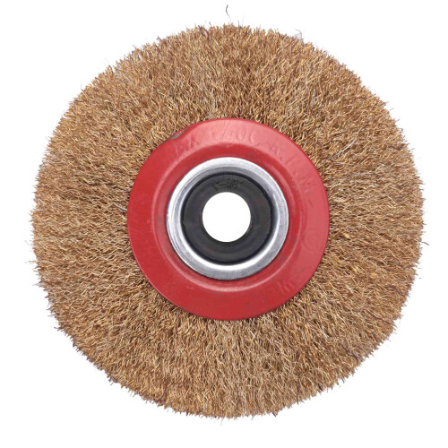 Roda de Escova de Arame para Polimento de Moedor de Bancada + AnéIs Adaptadores Redutores, 5 Polegadas 125 Mm 2