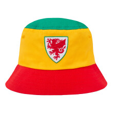 Wales Official FAW Football Gift Bucket Hat Red Yellow Green L/XL
