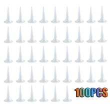 100 PCS Plastic Structure Caulking Nozzles Extender Caulk Nozzle Tip Tool for Caulk Nozzles Applicator, Easy to Use